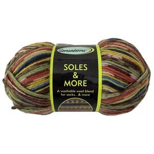 Sensations Soles & More TP/GRN/BLU Color # 1812 2.12 oz 262 Yards Wool Nylon